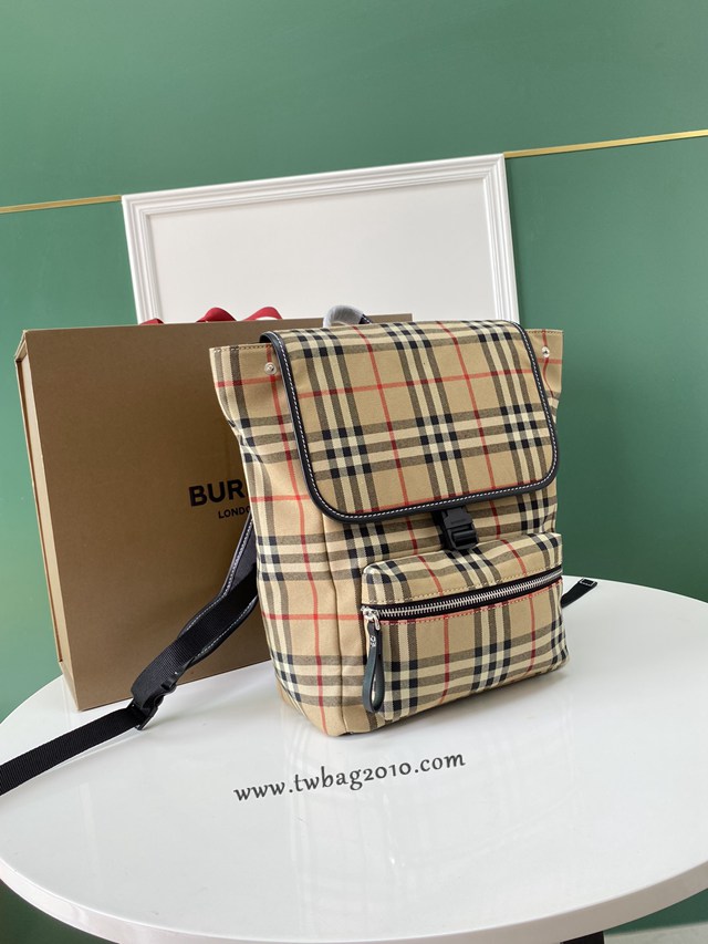 Burberry專門店新款雙肩包 巴寶莉經典格紋男女款後背包 yxb1194